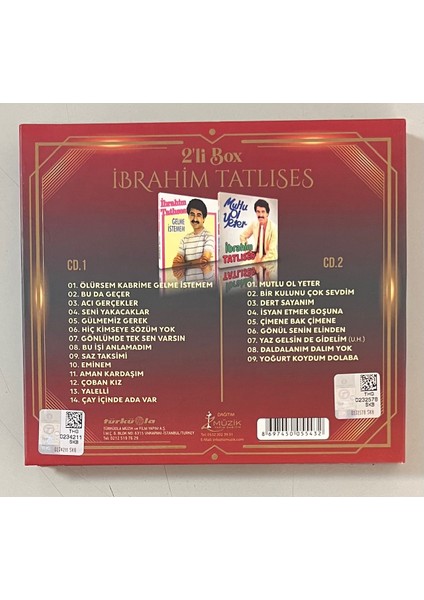 İbrahim Tatlıses - 2'li Box Gelme İstemem - Mutlu Ol Yeter Çift CD