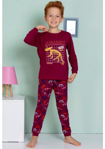 Erkek Çocuk Pijama Takımı Jurassic Alt-Üst Takım