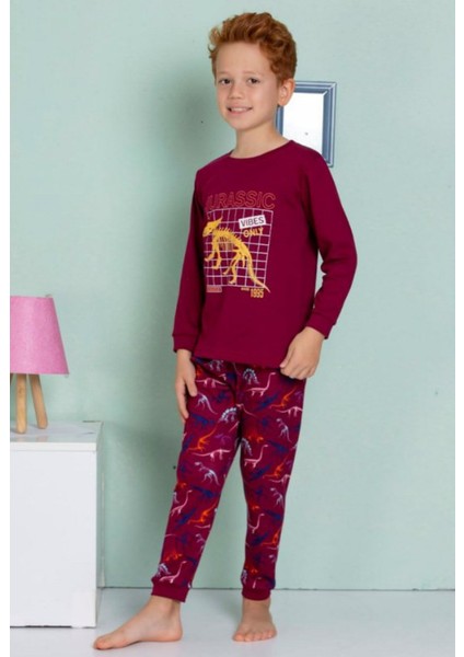 Erkek Çocuk Pijama Takımı Jurassic Alt-Üst Takım modelleri