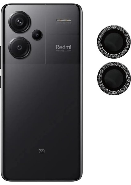 Xiaomi Redmi Note 13 Pro+ Plus - 5g Uyumlu Kristal Taşlı Kamera Lens Koruyucu