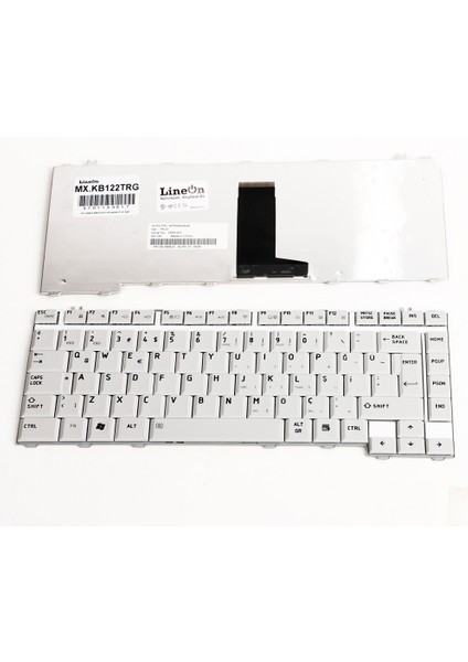 Toshiba Satellite A350 Laptop Klavye Türkçe Gümüş