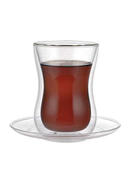 Vetro Borosilikat Çift Camlı Çay Bardağı Seti 150 Ml (4 Parça) fiyatları