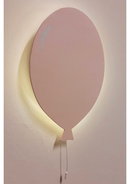 Balon Gece Lambası, Bebek Çocuk Odası LED Aydınlatma, Pudra