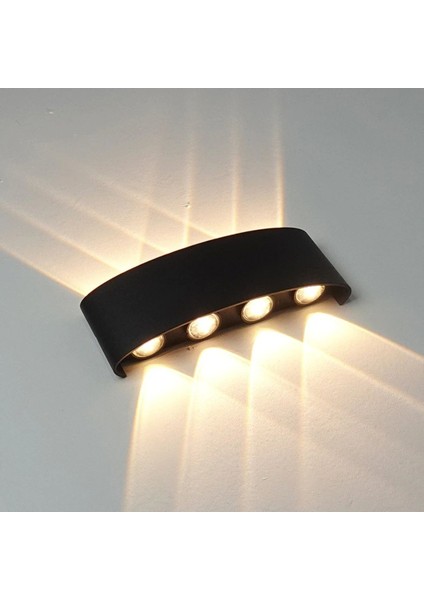 Çift Yönlü Duvar Apliği Heroled Dekoratif Duvar Lambası Tepegöz 8'li Duvar Aplik Gün Işığı LED Apli fiyatları