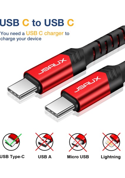 60W 100CM USB C To USB C Type-C Kablo iPhone 16/16 Plus/16 Pro/16 Pro Max, iPhone 15, Galaxy S24/S23/S22, Car Play, Macbook, iPad Pixel-Grey ile Uyumlu Usbc Type C Hızlı Şarj Data Kablosu CC0018