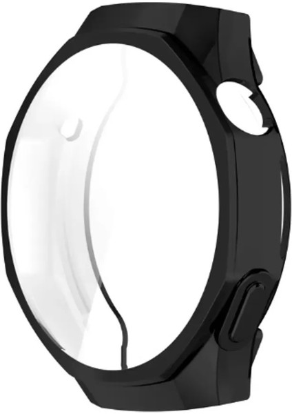 Huawei Gt5 Pro - 46MM Uyumlu Tam Koruma Önü Kapalı Kasa ve Ekran Koruyucu Silikon Kılıf