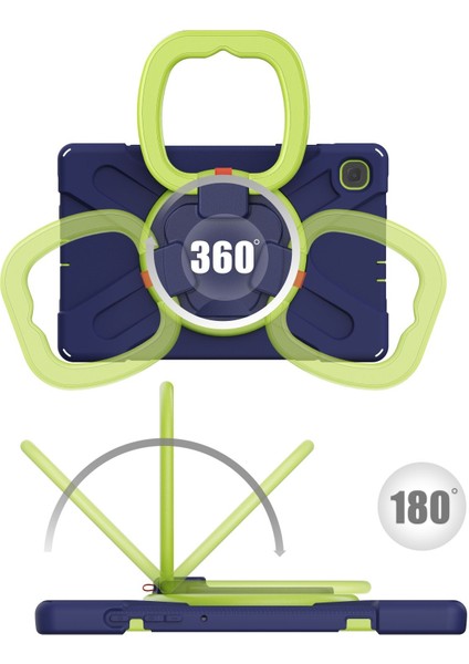 Samsung Galaxy Tab S6 P610 Kılıf (Lacivert+Sarı Yeşil) Samsung Galaxy Tab S6 Lite P610 (Yurt Dışından) modelleri