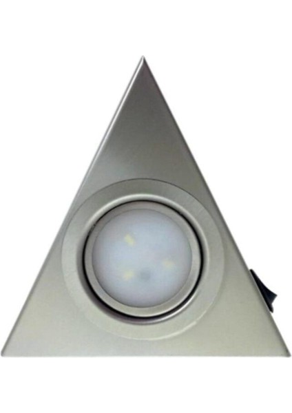 Tezgah Altı Paslanmaz Ücgen Spot 3W LED Gunısıgı