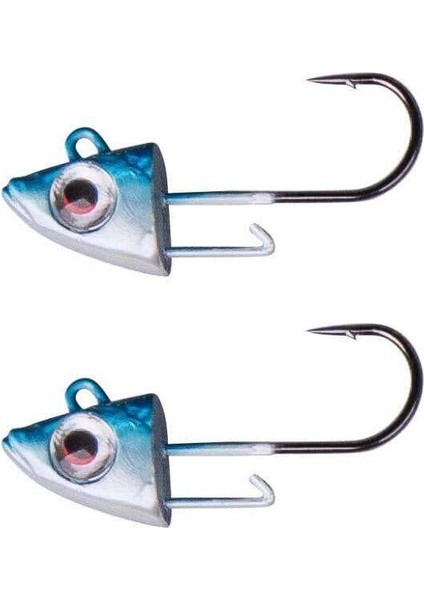 3D Sardine Jigheads 10 cm #1/0 2 Pcs 22 Gram