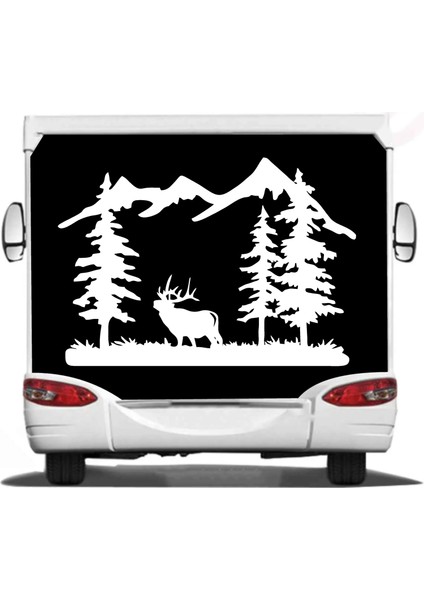 Doğa Kamp Orman Geyik Av 4x4 Offroad Sticker Araba Oto Motosiklet Karavan Etiket 02170 fiyatları
