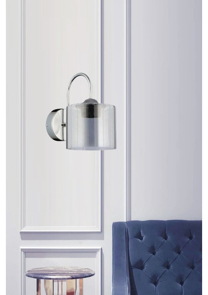 Eskitme Aplik Füme Çift Camlı