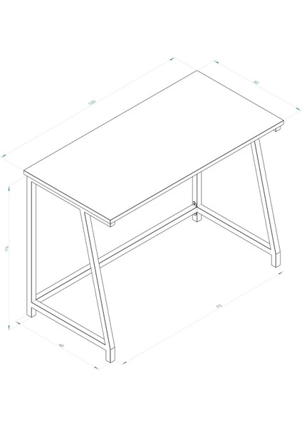 Çalışma Masası 100 x 50  cm