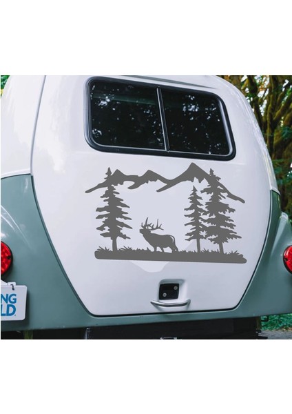 Doğa Kamp Orman Geyik Av 4x4 Offroad Sticker Araba Oto Motosiklet Karavan Etiket 02170 modelleri