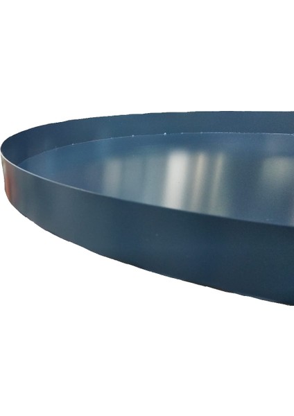 Metal Saksı Altlığı Iç Dış Saksı Altlığı Dekoratif Saksı Altı Çap 58 cm Derinlik 3,5 cm Antrasit Rengi fiyatları