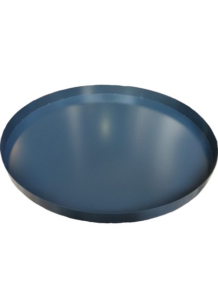 Metal Saksı Altlığı Iç Dış Saksı Altlığı Dekoratif Saksı Altı Çap 58 cm Derinlik 3,5 cm Antrasit Rengi modelleri