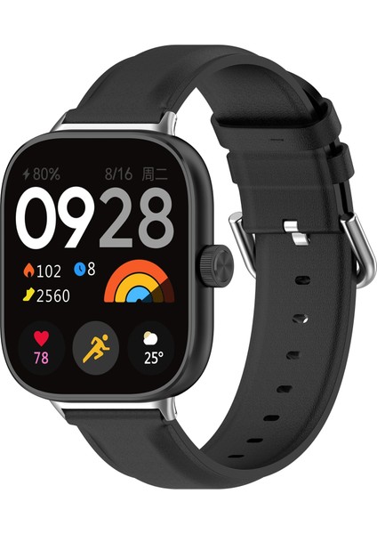 Redmi Watch 4 Için Yuvarlak Kuyruk Deri Saat Kayışı (Yurt Dışından)