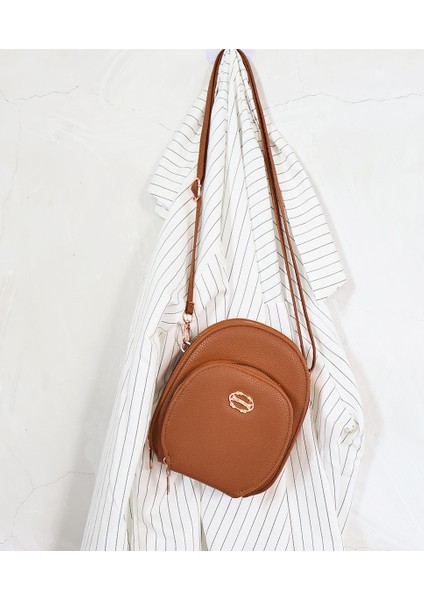 Bayanlar Üç Fermuarlı Tek Omuz Crossbody Çanta (Yurt Dışından)