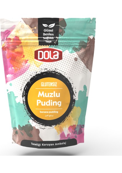 Glutensiz Çilekli Ve Muzlu Puding 2'li Set 100 gr X 2 Adet