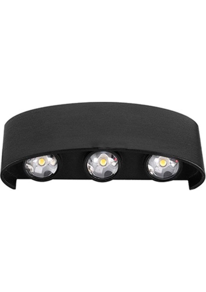 Su Geçirmez Üçlü Çift Yön LED Aplik Siyah - Günışığı indirimleri