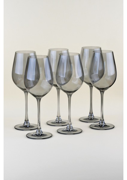Colombuia Füme 6 Kişilik Kadeh Takımı - 500ML