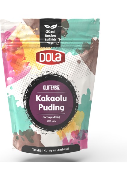 Glutensiz Çilekli Ve Kakaolu Puding 2'li Set 100 gr X 2 Adet