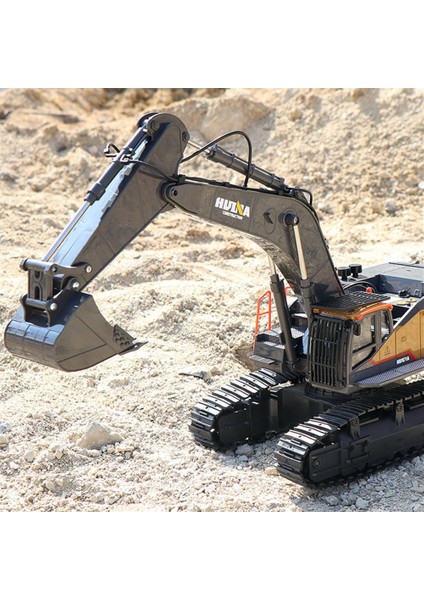 Huına 1/14 Yüksek Kalite 22 Kanal Rc Model Metal Kepçeli Ekskavatör Kazıcı Uzaktan Kumandali Çok Fonksiyonlu Iş Makinası - 2.4g Sesli & Işıklı - 1592 - (2022 Model)
