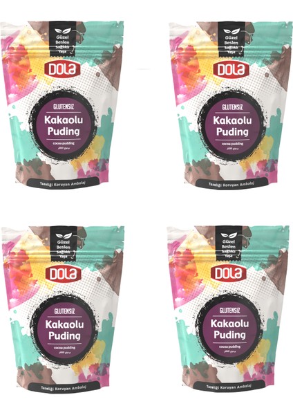 Glutensiz Kakaolu Puding 100 gr 4 Adet