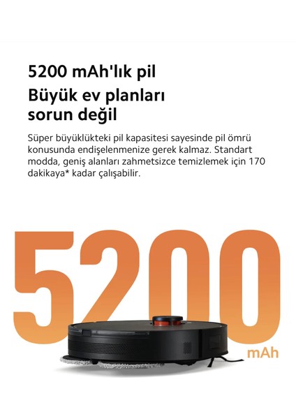 Yeni 6000PA Yüksek Emiş Güçlü Çift Döner Paspaslı Premium Robot Süpürge | Halı Tanıma & Mop Kaldırma | Kenar Temizleme Teknolojisi | Onerous Mutfak Tartısı