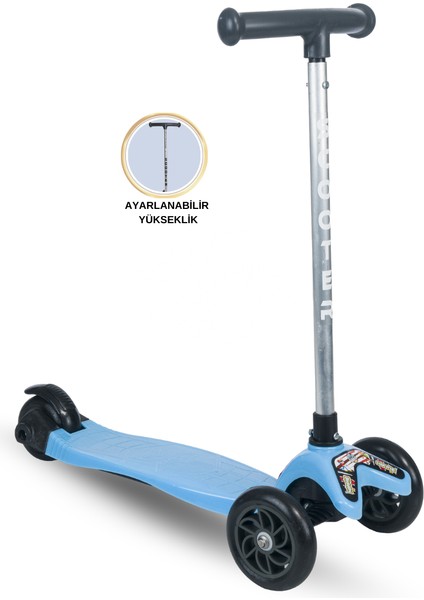 Joy 3 Tekerlekli Yükseklik Ayarlı Scooter