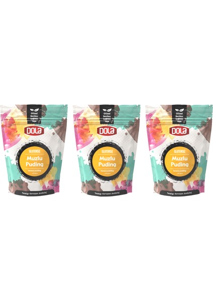 Glutensiz Muzlu Puding 100 gr 3 Adet