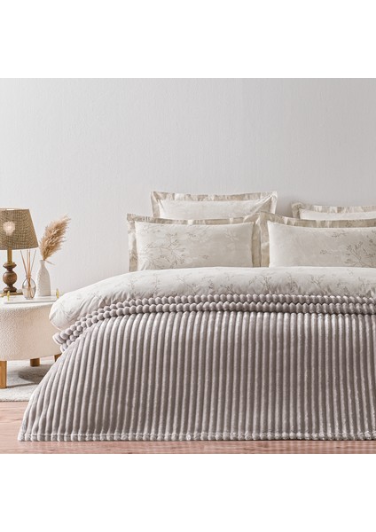 Sova Çift Kişilik Wellsoft Battaniye - Vizon