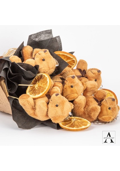 ATÖLYE247 Peluş Kahverengi Ayıcık Buketi fiyatları