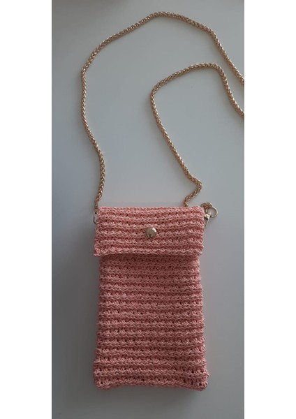 Pembe Cep Telefonu Çantası