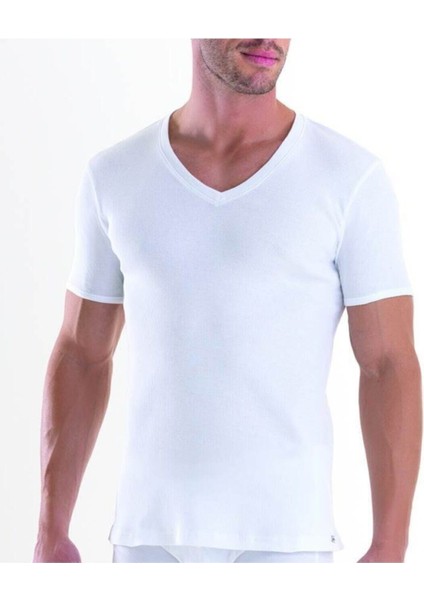 Erkek Tshirt 2'li Paket Tender Cotton 9671 Beyaz