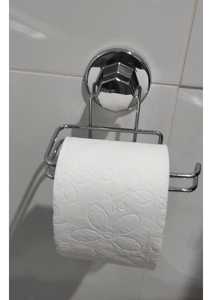 Hem Vakumlu Hem Vidalı Banyo Aksesuarı 2 Li Set Tuvalet Kağıtlığı + Havlu Askısı Krom fiyatları