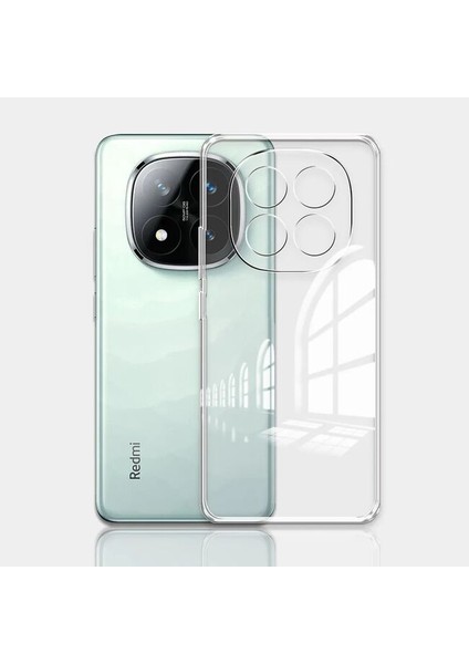 Xiaomi Redmi Note 14 Pro+Plus Kılıf Şeffaf Yumuşak Silikon Arka Kapak Kılıfı