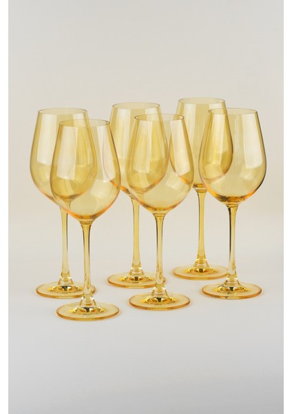 Colombuia Sarı 6 Kişilik Kadeh Takımı - 500ML