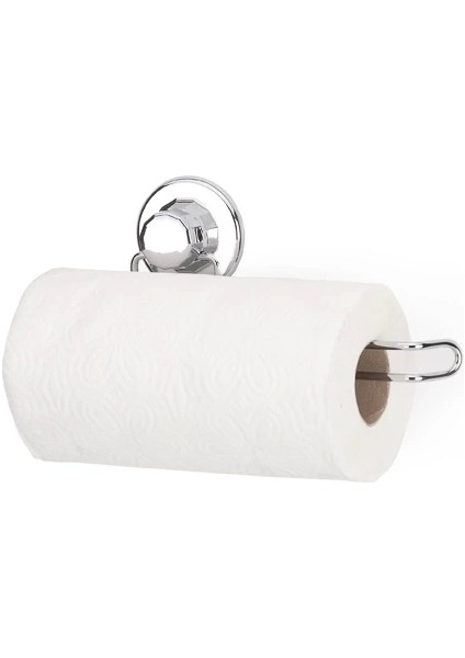 Hem Vakumlu Hem Vidalı Banyo Aksesuarı 2 Li Set Kağıt Havluluk + Havlu Askısı Krom fiyatları