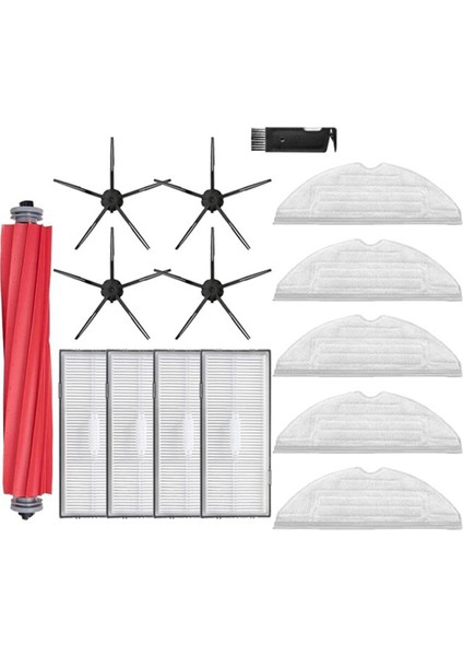 15 Adet Ana Yan Fırça Paspas Filtresi S7 Maxv/plus/ultra G10S/G10S Pro Robotlu Süpürge Parçaları (Yurt Dışından)