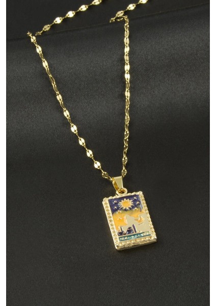 Güneş Çelik Tarot Kolye