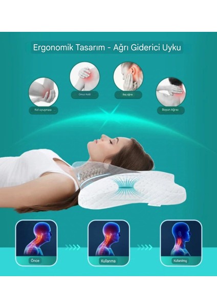 Ultra Ortopedik Fıtık Giderici Soğutma Yastığı, Ayarlanabilir Servikal Yastık Rahat Uyku, Için Konforlu Hafızalı Köpük Yastıklar Kırışık Giderici Güzel Bir Uyku Için, Ortopedik indirimleri