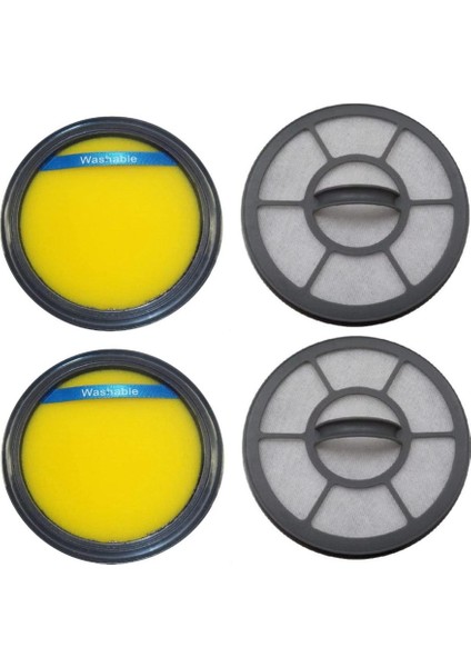 Eureka Ef-7 ve Dcf-25 Hava Hızı Vakum Modelleri Için 4 Adet Yedek Filtreler AS3001,AS3001A, AS3030A, AS3033A, AS3008A (Yurt Dışından)