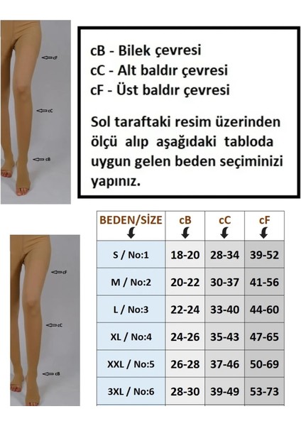 Ameliyat Çorabı Silikonlu Diz Üstü Anti-Emboli (Beyaz Renk)