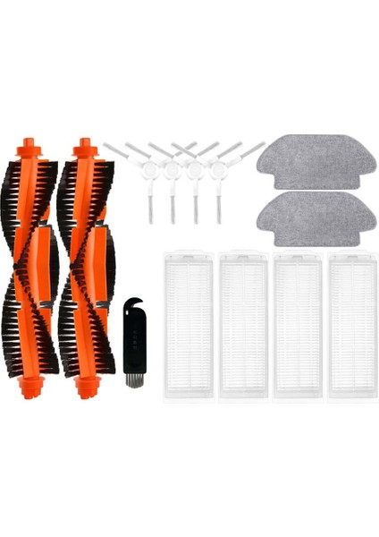 Mi Robot Vakum Paspas 2S/XMSTJQR2S/STYJ02YM Yedek Yedek Parça Ana Yan Fırça Hepa Filtre Paspas Pedi (Yurt Dışından)