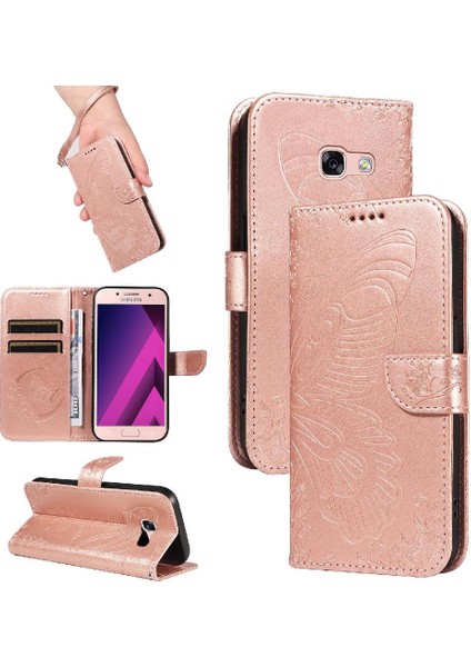 Kredi Kartı Yuvası Ayrılabilir El ile Samsung Galaxy A3 2017 Için Flip Case (Yurt Dışından)