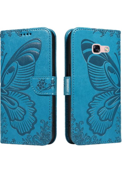 Kredi Kartı Yuvası Ayrılabilir El ile Samsung Galaxy A3 2017 Için Flip Case (Yurt Dışından)
