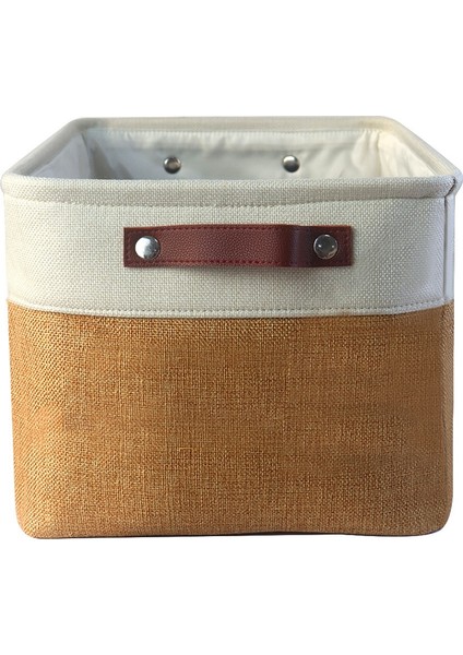 Adet Katlanabilir Kumaş Saklama Kutusu Seti Pamuk Keten Depolama Sepeti Kare Dolap Organizatör Kutusu Kulplu (Yurt Dışından) modelleri