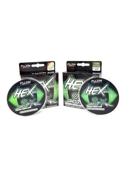 Hex Braid 8x 300MT Multicolor Pe Ip Misina 0.260MM