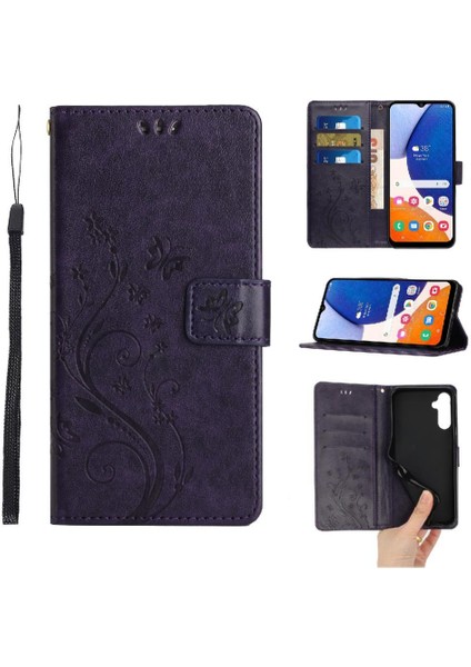 Samsung Galaxy S24 Artı Pu Deri Kickstand Kart Tutucu Için Filp Durumda (Yurt Dışından)