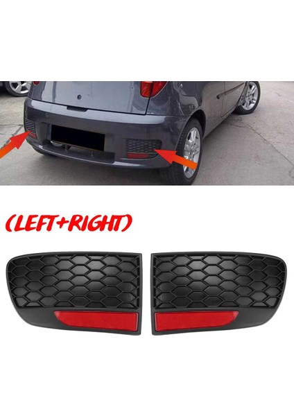 Araba Tampon Kuyruk Reflektör Arka Sis Işık Lambası Kapağı Trim Ekle Garnitür 735362675 735362640 MK2B Punto 03-10 (Yurt Dışından)